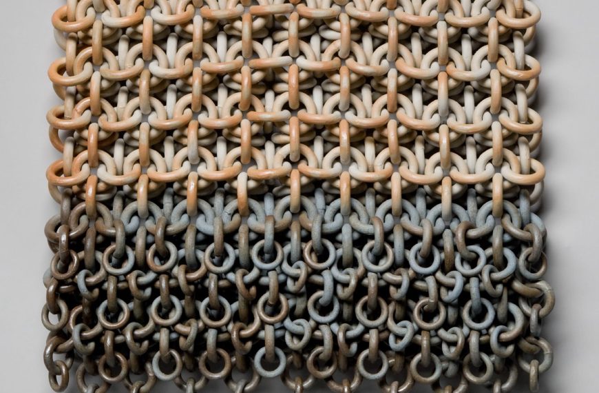 Ruth Borgenicht Links Thousands of Ceramic Rings in Elaborate Chainmail Sculptures